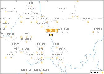 map of Mboun
