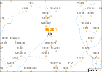 map of Mboun