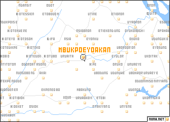 map of Mbukpo Eyo Akan