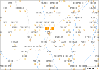 map of Mbum