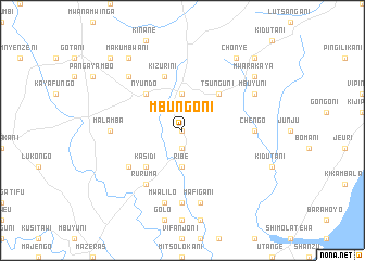 map of Mbungoni