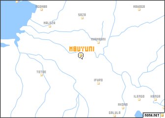 map of Mbuyuni