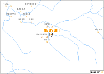 map of Mbuyuni