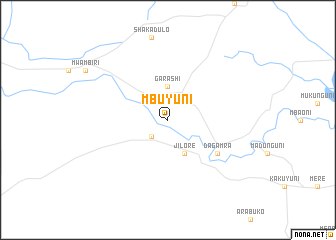 map of Mbuyuni