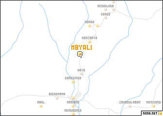 map of Mbyali