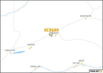 map of McAdam