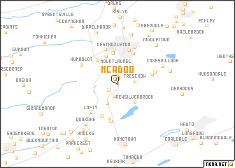 map of McAdoo