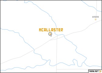 map of McAllaster