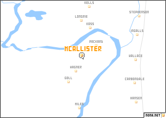 map of McAllister