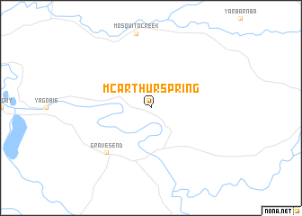 map of McArthur Spring