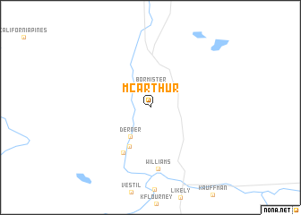 map of McArthur
