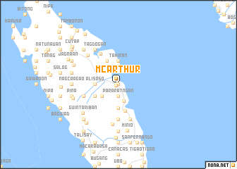 map of McArthur