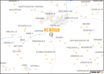 map of McBride