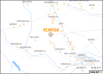 map of McBride