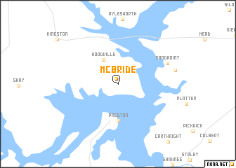map of McBride