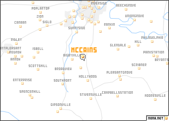 map of McCains
