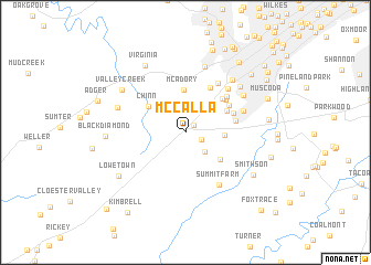 map of McCalla