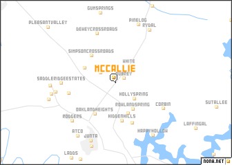 map of McCallie