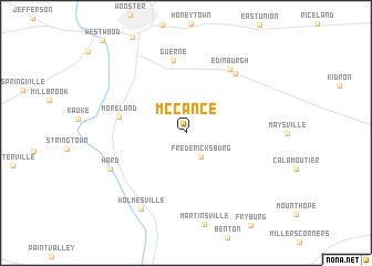 map of McCance