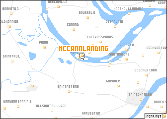 map of McCann Landing