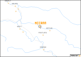 map of McCann