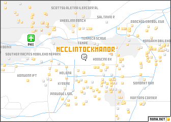 map of McClintock Manor