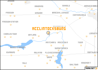 map of McClintocksburg