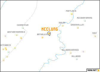 map of McClung