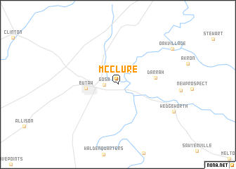 map of McClure