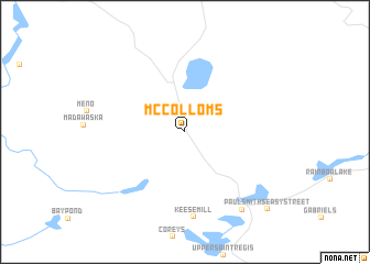 map of McColloms