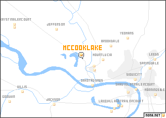 map of McCook Lake