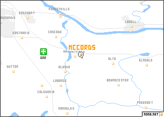 map of McCords