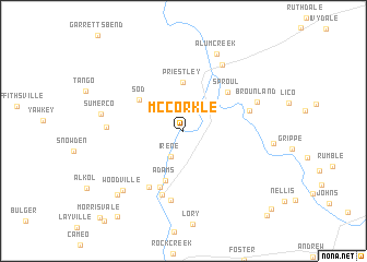 map of McCorkle