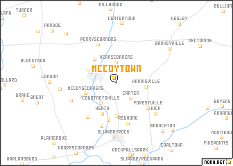 map of McCoytown