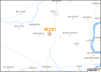 map of McCoy