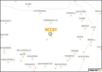 map of McCoy