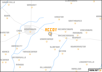 map of McCoy