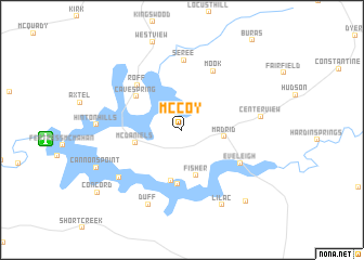 map of McCoy