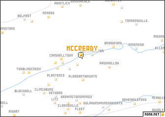 map of McCready