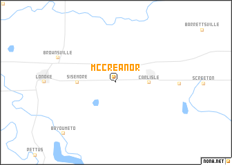 map of McCreanor
