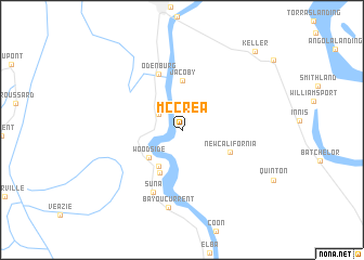 map of McCrea