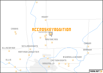 map of McCroskey Addition