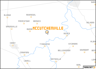 map of McCutchenville