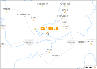 map of McDaniels