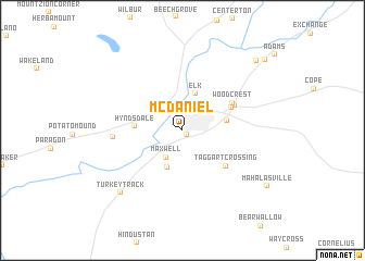 map of McDaniel