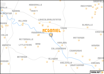 map of McDaniel