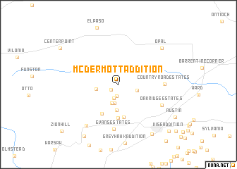 map of McDermott Addition