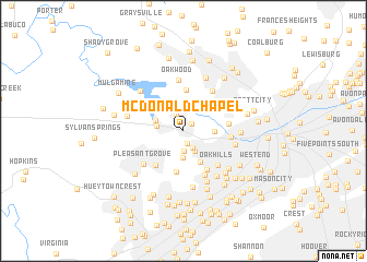 map of McDonald Chapel