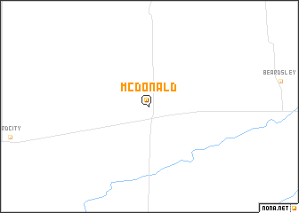 map of McDonald