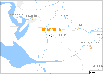 map of McDonald